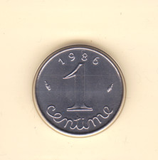 1 CENTIME 1986 ÉPI FDC SOUS