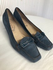 Escarpins Tod's daim bleu P.38,5 Italien (=39,5 Fr)