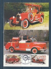carte 1er jour véhicules utilitaires pompiers secours échelle 76 Montville  2003