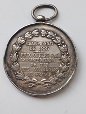 Médaille bronze argenté Championnat de tir 1887