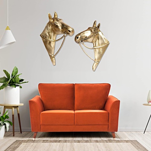 Paire visages cheval en - paire, de
