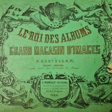 1848 Le Roi des Albums Grand Magasin d'Images T. Castellan Livre Vert De Paris