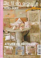 De fil en aiguille N°22 HS point croix Atelier brodeuse V. Enginger, C. Lacroix