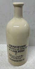 Bouteille ancienne en grès de vinaigre Bornier Dijon
