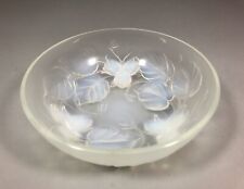 Coupe Art Déco ETLING FRANCE Verre opalescent Modèle 151 Décor aux noisettes 20s