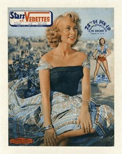 "Martine CAROL / STARS et VEDETTES N°29" Couverture originale de BRENOT entoilée