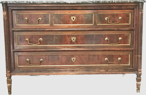 Commode louis xvi acajou - xvi, en