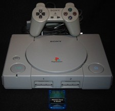 Console Sony PS1 PlayStation + Manette & Carte Mémoire / Pal. /  TBE Révisé !!!