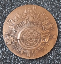 Rare Médaille Bronze Banque populaire Franche-Comté graveur Th Dufresne 1971