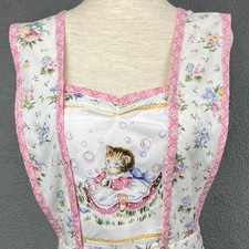 Vintage kitten pinafore apron - kitten,