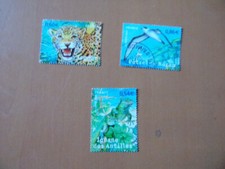 3 timbres oblitérés 2007 série nature n 4033,4035,4036