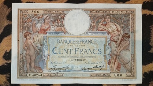 Billet 100 francs luc olivier - 100,