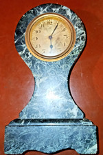 PENDULE-MONTRE DEP MARBRE NOIR