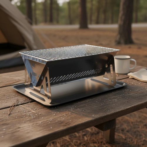 Barbecue pliable acier - pliable, en