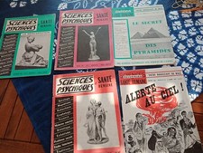 1961/1962 lot 5 revues-sciences psychiques et santé humaine-médecine naturiste..