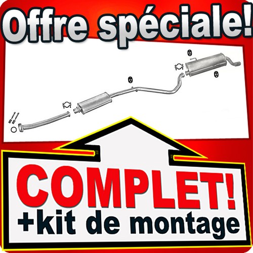 Ligne pot échappement - d'échappement, pour