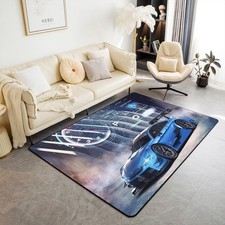 Tapis 100x150 de Voiture de Course pour Chambre d'enfant et Salle de Jeux Tap...