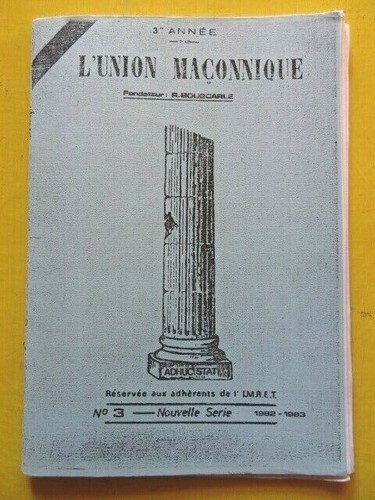 Union maçonnique revue de - l'union,