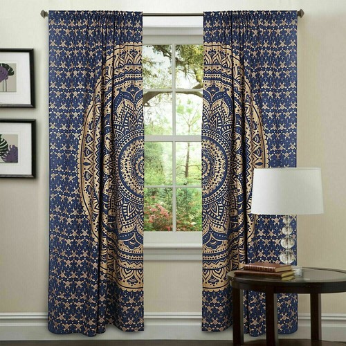 Rideau indien mandala coton - indien,