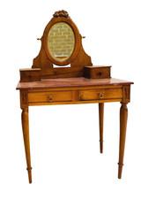 Coiffeuse de style Louis XVI en noyer XX siècle