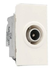 Prise télévision Ø9,52mm mâle Mosaic 1 module - blanc Legrand 078793