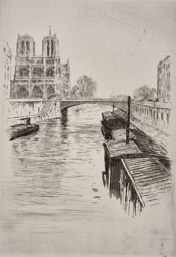Gravure notre dame - gravure, depuis