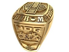 Bague cadeau Harley Davidson en argent sterling 925 pour hommes motard cavali...