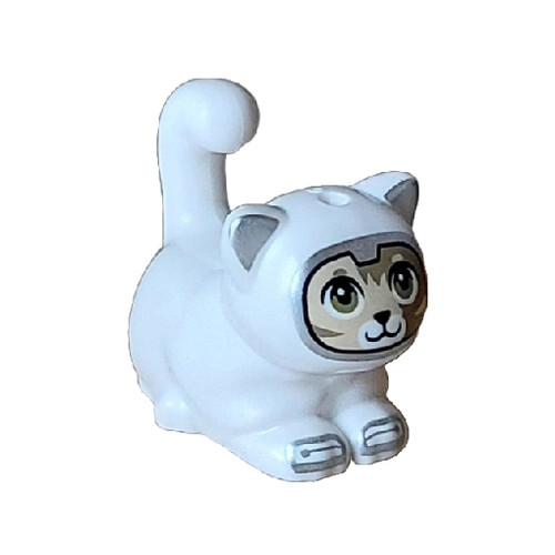 Lego figure white cat friends - lego,