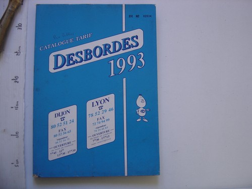 Catalogue tarif desbordes - catalogue,