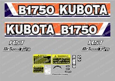 Kubota b1750 sticker - decal, de