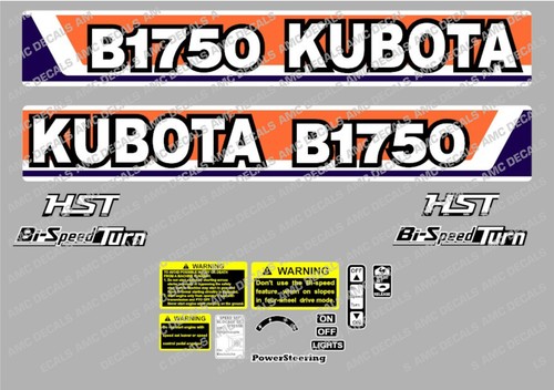 Kubota b1750 sticker decal - sticker, de
