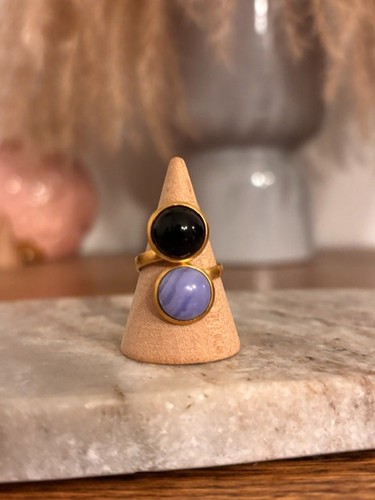 Bague double dorée - double,