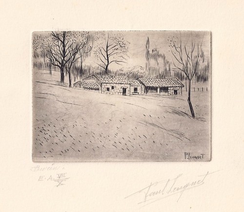 Gravure burin paul - burin,