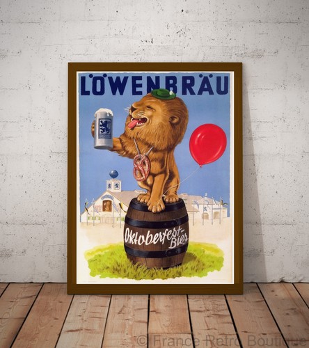 Poster affiche lowenbrau - poster-affiche,