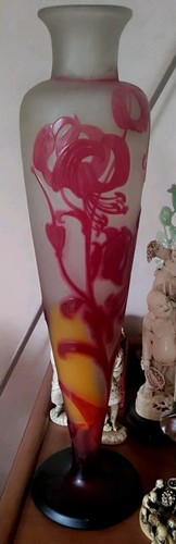 Très grand vase - très, signé
