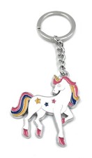 Poney Crinière Licorne Blanche Porte-Clés