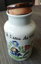 Pot Fruit à l'eau de Vie Décor Chaumière Faience de Desvres