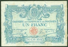 NECESSITE 1 FRANC CHAMBRE DE