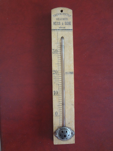 Ancien thermomètre bois - ancien,