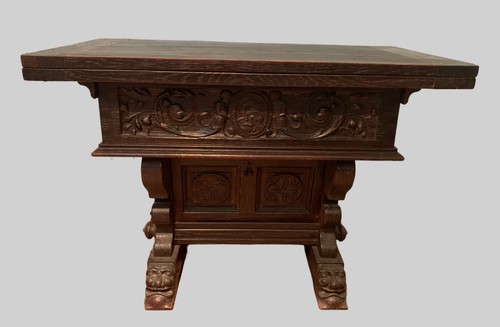 Table console chêne - console, en