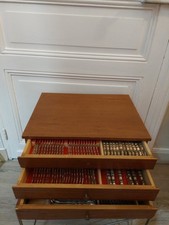 Ménagère en métal argenté Oneida Silversmiths 126 Pièces Dans Son Coffret Bois