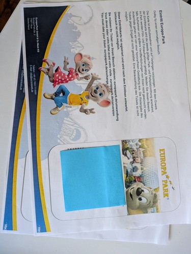 Billets europa park non - billets,