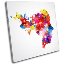 Woman flowers illustration - ,