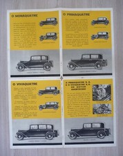 ?Brochure 1932 RENAULT 4 CYLINDRES STELLA MONA PRIMA VIVA Pub Portuguese Sales