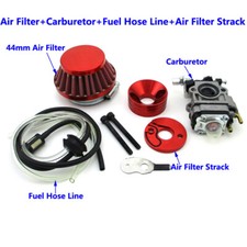Rouge Carburateur Filtre à air Stack Mini ATV Pocket Dirt Bike gaz Scooter Goped