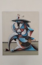 Tableau "Jongleuse au Chapeau" signé JONE HOPPER  Abstrait/Cubisme/Street art