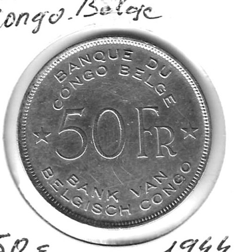 Congo belge francs 1944 - congo, 50
