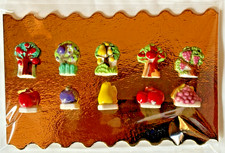 Série complète de 10 fèves