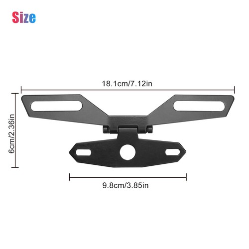 Moto foldable license plate - moto,