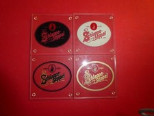 4 SOUS BOCKS DIFFERENTS EN VERRE BIERE PILS SCHLAPPE SEPPEL